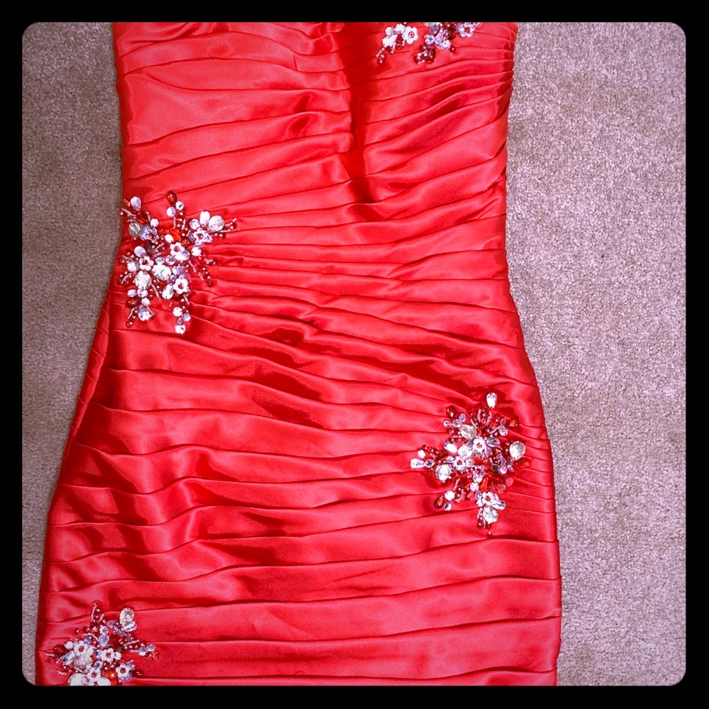 Mori Lee designer cocktail semi formal dress